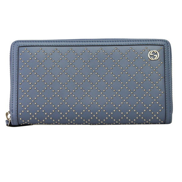 Gucci Long Wallet Sky Zip BlueDiamante - Picture 2 of 3